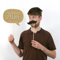 Big Dot Of Happiness Adult 40th Birthday - Gold - Birthday Party Photo Booth Props Kit - 20 Count -Party Planers Store GUEST dad6e817 c424 4872 b645 6d5ef5829433