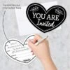 Big Dot Of Happiness Mr. And Mrs. - Shaped Fill-In Invitations - Black And White Wedding Or Bridal Shower Invitation Cards With Envelopes - Set Of 12 -Party Planers Store GUEST dbb149d6 70ea 41f5 956b f644e0edd370