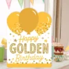 Big Dot Of Happiness Golden Birthday - Happy Birthday Giant Greeting Card - Big Shaped Jumborific Card - 16.5 X 22 Inches -Party Planers Store GUEST dca226bb eb46 4b8b b5bb 04ff109257e2