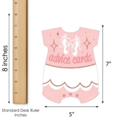 Big Dot Of Happiness Tutu Cute Ballerina - Baby Bodysuit Wish Card Ballet Baby Shower Activities - Shaped Advice Cards Game - Set Of 20 -Party Planers Store GUEST dd5c4c7a 0a8e 4b79 baeb fc913e2cd692