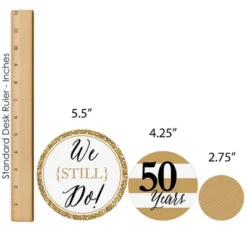 Big Dot Of Happiness We Still Do - 50th Wedding Anniversary - Anniversary Party Decor And Confetti - Terrific Table Centerpiece Kit - Set Of 30 -Party Planers Store GUEST dd8ae240 2cc1 48a4 ae81 3e7fef0860aa
