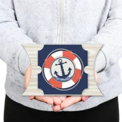 Big Dot Of Happiness Ahoy - Nautical - Favor Gift Boxes - Baby Shower Or Birthday Party Large Pillow Boxes - Set Of 12 -Party Planers Store GUEST dda7f452 ba06 4e61 b954 b66a8455be93