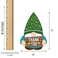 Big Dot Of Happiness Garden Gnomes - Shaped Thank You Cards - Forest Gnome Party Thank You Note Cards With Envelopes - Set Of 12 -Party Planers Store GUEST ddb91f4e 7169 4b40 aa91 31441f475b4e