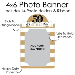 Big Dot Of Happiness We Still Do - 50th Wedding Anniversary - DIY Anniversary Party Decor - Picture Display - Photo Banner -Party Planers Store GUEST ddcc9634 4045 4c11 b280 44825eb333e7