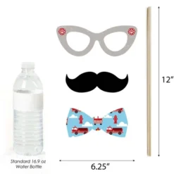 Big Dot Of Happiness Fired Up Fire Truck - Firefighter Firetruck Baby Shower Or Birthday Party Photo Booth Props Kit - 20 Count -Party Planers Store GUEST de83dfe5 7af6 408d a629 61d7d673c79d