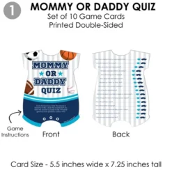 Big Dot Of Happiness Go, Fight, Win - Sports - 4 Baby Shower Games - 10 Cards Each - Gamerific Bundle -Party Planers Store GUEST de991a22 678e 411e 91d3 d2992490a1f6