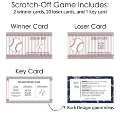 Big Dot Of Happiness Batter Up - Baseball - Baby Shower Or Birthday Party Game Scratch Off Cards - 22 Count 8 Big Dot Of Happiness Batter Up - Baseball - Baby Shower Or Birthday Party Game Scratch Off Cards - 22 Count -Party Planers Store GUEST decad77f f142 46d4 867f 810e89ffd78e