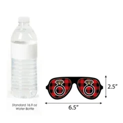 Big Dot Of Happiness Flannel Fling Before The Ring Glasses - Paper Card Stock Buffalo Plaid Bachelorette Party Photo Booth Props Kit - 10 Count -Party Planers Store GUEST ded60f06 e7a9 47f8 896c fdc66602a3f0