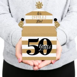 Big Dot Of Happiness We Still Do - 50th Wedding Anniversary - Treat Box Party Favors - Anniversary Party Goodie Gable Boxes - Set Of 12 -Party Planers Store GUEST dee79b22 8a88 4dc6 8ce2 45408be38127