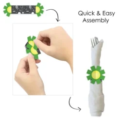 Big Dot Of Happiness You Got Served - Tennis - Baby Shower Or Tennis Ball Birthday Party Paper Napkin Holder - Napkin Rings - Set Of 24 -Party Planers Store GUEST e03843ac a8f5 449a 9f08 456053a975fe