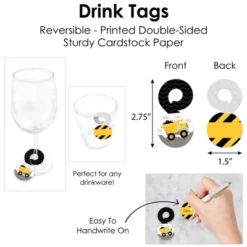 Big Dot Of Happiness Dig It Construction Zone Baby Shower Or Birthday Party Paper Charger And Table Decorations Chargerific Kit Place Setting For 8 -Party Planers Store GUEST e052835e a4d3 4929 b037 f113ef070afc