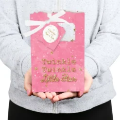 Big Dot Of Happiness Pink Twinkle Twinkle Little Star - Baby Shower Or Birthday Party Favor Boxes - Set Of 12 -Party Planers Store GUEST e1213493 82c4 494c 912c 89690acda24e