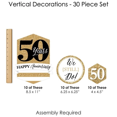 Big Dot Of Happiness We Still Do - 50th Wedding Anniversary - Anniversary Party DIY Dangler Backdrop - Hanging Vertical Decorations - 30 Pieces 8 Big Dot Of Happiness We Still Do - 50th Wedding Anniversary - Anniversary Party DIY Dangler Backdrop - Hanging Vertical Decorations - 30 Pieces - Image 6
