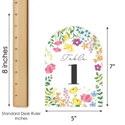 Big Dot Of Happiness Wildflowers Bride - Boho Floral Bridal Shower And Wedding Party Double-Sided 5 X 7 Inches Cards - Table Numbers - 1-20 -Party Planers Store GUEST e1c131a4 42dc 49af afdb f941d4cf5f6d