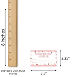 Big Dot Of Happiness 1st Birthday Little Miss Onederful - How Many Candies Girl First Birthday Party Game - 1 Stand And 40 Cards - Candy Guessing Game -Party Planers Store GUEST e239647b 76a3 4240 a8f3 b7788e948a88