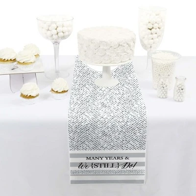 Big Dot Of Happiness We Still Do - Wedding Anniversary - Petite Anniversary Party Paper Table Runner - 12 X 60 Inches 3 Big Dot Of Happiness We Still Do - Wedding Anniversary - Petite Anniversary Party Paper Table Runner - 12 X 60 Inches