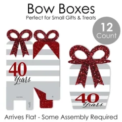 Big Dot Of Happiness We Still Do - 40th Wedding Anniversary - Square Favor Gift Boxes - Anniversary Party Bow Boxes - Set Of 12 -Party Planers Store GUEST e3c024ea fa7e 4f0a 9f02 964bf99e7681