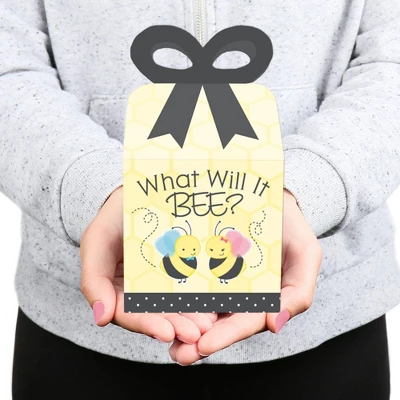 Big Dot Of Happiness What Will It BEE? - Square Favor Gift Boxes - Gender Reveal Party Bow Boxes - Set Of 12 8 Big Dot Of Happiness What Will It BEE? - Square Favor Gift Boxes - Gender Reveal Party Bow Boxes - Set Of 12 - Image 6
