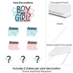 Big Dot Of Happiness Baby Gender Reveal - Yard Sign And Outdoor Lawn Decorations - Team Boy Or Girl Party Yard Signs - Set Of 8 -Party Planers Store GUEST e40b5670 b21f 4851 96c7 e62767a0e6b2