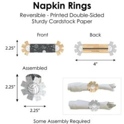 Big Dot Of Happiness Bump, Set, Spike - Volleyball - Baby Shower Or Birthday Party Paper Charger & Table Decorations Chargerific Kit For 8 -Party Planers Store GUEST e41e9ed9 d719 4431 8b06 6b9b3832bf62