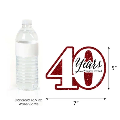 Big Dot Of Happiness We Still Do - 40th Wedding Anniversary - Shaped Fill-in Invites - Anniversary Party Invitation Cards With Envelopes - Set Of 12 5 Big Dot Of Happiness We Still Do - 40th Wedding Anniversary - Shaped Fill-in Invites - Anniversary Party Invitation Cards With Envelopes - Set Of 12 - Image 3