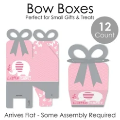 Big Dot Of Happiness Pink Elephant - Square Favor Gift Boxes - Girl Baby Shower Or Birthday Party Bow Boxes - Set Of 12 -Party Planers Store GUEST e537bd22 5b58 4049 bab8 032269bd0f08