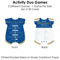 Big Dot Of Happiness Royal Prince Charming - 2-in-1 Baby Shower Cards - Activity Duo Games - Set Of 20 -Party Planers Store GUEST e6ff0e1d 7825 4cdf 8a1f 6996043b6b1e
