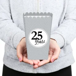 Big Dot Of Happiness We Still Do - Silver 25th Wedding Anniversary Party Favors Popcorn Treat Boxes - Set Of 12 -Party Planers Store GUEST e74dec0d d2b2 415d ac86 4e34c1d8656b