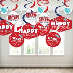 Big Dot Of Happiness Happy Heartiversary - CHD Awareness Hanging Decor - Party Decoration Swirls - Set Of 40 -Party Planers Store GUEST e81a8f3c 9358 4d12 a488 75430d088ac8