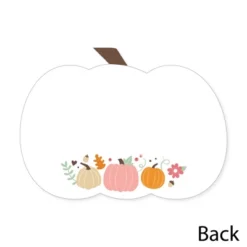 Big Dot Of Happiness Girl Little Pumpkin - Shaped Thank You Cards - Fall Birthday Party Or Baby Shower Thank You Note Cards With Envelopes - Set Of 12 -Party Planers Store GUEST e9160185 697a 4523 98ae 1c8a1a8be40f