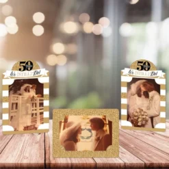Big Dot Of Happiness We Still Do - 50th Wedding Anniversary - Anniversary Party 4x6 Picture Display - Paper Photo Frames - Set Of 12 -Party Planers Store GUEST e93879e8 e561 4ffa bf68 1d5acc0b079f