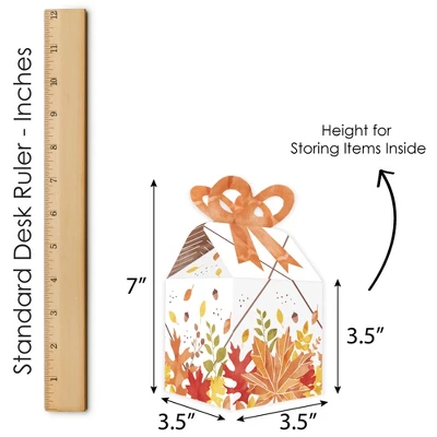 Big Dot Of Happiness Fall Foliage - Square Favor Gift Boxes - Autumn Leaves Party Bow Boxes - Set Of 12 8 Big Dot Of Happiness Fall Foliage - Square Favor Gift Boxes - Autumn Leaves Party Bow Boxes - Set Of 12 - Image 6