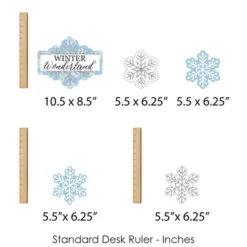Big Dot Of Happiness Winter Wonderland - Snowflake Holiday Party And Winter Wedding Centerpiece Sticks - Showstopper Table Toppers - 35 Pieces -Party Planers Store GUEST ea227287 b8d4 490c bd6c 1b3548e3ad35