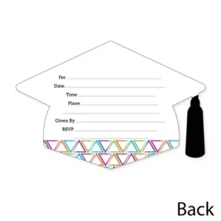 Big Dot Of Happiness Hats Off Grad - Shaped Fill-in Invitations - Graduation Party Invitation Cards With Envelopes - Set Of 12 -Party Planers Store GUEST ea6bc239 54a3 4f2d ad71 06c2657e68bd