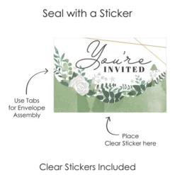 Big Dot Of Happiness Boho Botanical - Fill-In Cards - Greenery Party Fold And Send Invitations - Set Of 8 -Party Planers Store GUEST ea8131f7 cf5c 4675 95a9 4d151be07025