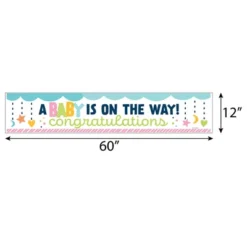 Big Dot Of Happiness Colorful Baby Shower - Gender Neutral Baby Shower Decorations Party Banner