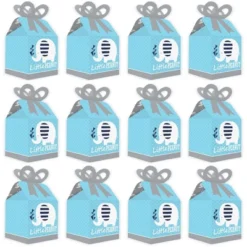 Big Dot Of Happiness Blue Elephant - Square Favor Gift Boxes - Boy Baby Shower Or Birthday Party Bow Boxes - Set Of 12 -Party Planers Store GUEST eacbd6d5 c498 4f00 8334 7aabe6c17246