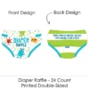 Big Dot Of Happiness Monster Bash - Diaper Shaped Raffle Ticket Inserts - Little Monster Baby Shower Activities - Diaper Raffle Game - Set Of 24 -Party Planers Store GUEST eb0a57ca 6d46 4ffc a69e cbb03e88d801