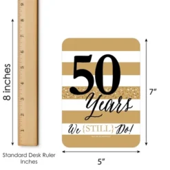 Big Dot Of Happiness We Still Do - 50th Wedding Anniversary - Find The Guest Bingo Cards And Markers - Anniversary Party Bingo Game - Set Of 18 -Party Planers Store GUEST eb19ecc1 09df 415d a7aa f8b6c9ec718e
