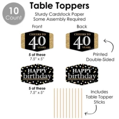 Big Dot Of Happiness Adult 40th Birthday - Gold - Birthday Party Supplies Decoration Kit - Decor Galore Party Pack - 51 Pieces 12 Big Dot Of Happiness Adult 40th Birthday - Gold - Birthday Party Supplies Decoration Kit - Decor Galore Party Pack - 51 Pieces -Party Planers Store GUEST eb733f1f 7be0 48d5 a161 991dae152c8a