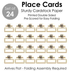 Big Dot Of Happiness We Still Do - 50th Wedding Anniversary - Anniversary Party Tent Buffet Card - Table Setting Name Place Cards - Set Of 24 -Party Planers Store GUEST eb7ff882 7f33 4a7a a9ec 1e0043301409