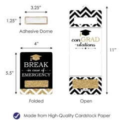 Big Dot Of Happiness Tassel Worth The Hassle - Gold - DIY Assorted Graduation Cash Holder Gift - Funny Money Cards - Set Of 6 -Party Planers Store GUEST eb848649 cdaa 471b 9b5a d98a086905be