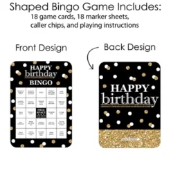 Big Dot Of Happiness Adult Happy Birthday - Gold - Find The Guest Bingo Cards And Markers - Birthday Party Bingo Game - Set Of 18 -Party Planers Store GUEST ec4dd2dd 29a4 4dcf 8dff 11b3907e1fae