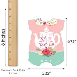 Big Dot Of Happiness Floral Let's Par-Tea - Picture Bingo Cards And Markers - Garden Tea Party Baby Shower Shaped Bingo Game - Set Of 18 -Party Planers Store GUEST ed0f9616 df95 4f4d a37f 932921d8c1df