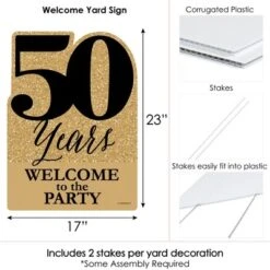 Big Dot Of Happiness We Still Do - 50th Wedding Anniversary - Party Decorations - Anniversary Party Welcome Yard Sign 11 Big Dot Of Happiness We Still Do - 50th Wedding Anniversary - Party Decorations - Anniversary Party Welcome Yard Sign -Party Planers Store GUEST ed2bdec6 087b 4533 9302 757748cd6ca9