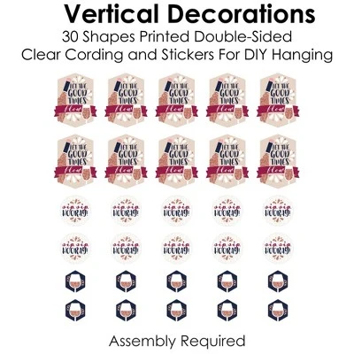 Big Dot Of Happiness But First, Wine - Wine Tasting Party DIY Dangler Backdrop - Hanging Vertical Decorations - 30 Pieces 5 Big Dot Of Happiness But First, Wine - Wine Tasting Party DIY Dangler Backdrop - Hanging Vertical Decorations - 30 Pieces - Image 3