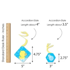 Big Dot Of Happiness Ducky Duck - Baby Shower Or Birthday Party Hanging Decor - Party Decoration Swirls - Set Of 40 -Party Planers Store GUEST ed3abca0 e2f6 4aa4 92f3 1ef7308f4f70