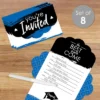 Big Dot Of Happiness Blue Grad - Best Is Yet To Come - Fill-In Cards - Royal Blue Graduation Party Fold And Send Invitations - Set Of 8 -Party Planers Store GUEST ee58d99c 382d 4969 8383 9466784dde62