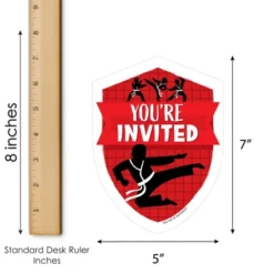 Big Dot Of Happiness Karate Master - Shaped Fill-In Invitations - Martial Arts Birthday Party Invitation Cards With Envelopes - Set Of 12 -Party Planers Store GUEST eea0f765 49a0 47d0 9afb 37763575a9ea