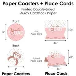 Big Dot Of Happiness Bride Squad Rose Gold Bridal Shower Or Bachelorette Party Paper Charger And Table Decorations Chargerific Kit Place Setting For 8 -Party Planers Store GUEST eebf4a0b 9287 419c 8694 277d695ae0a7